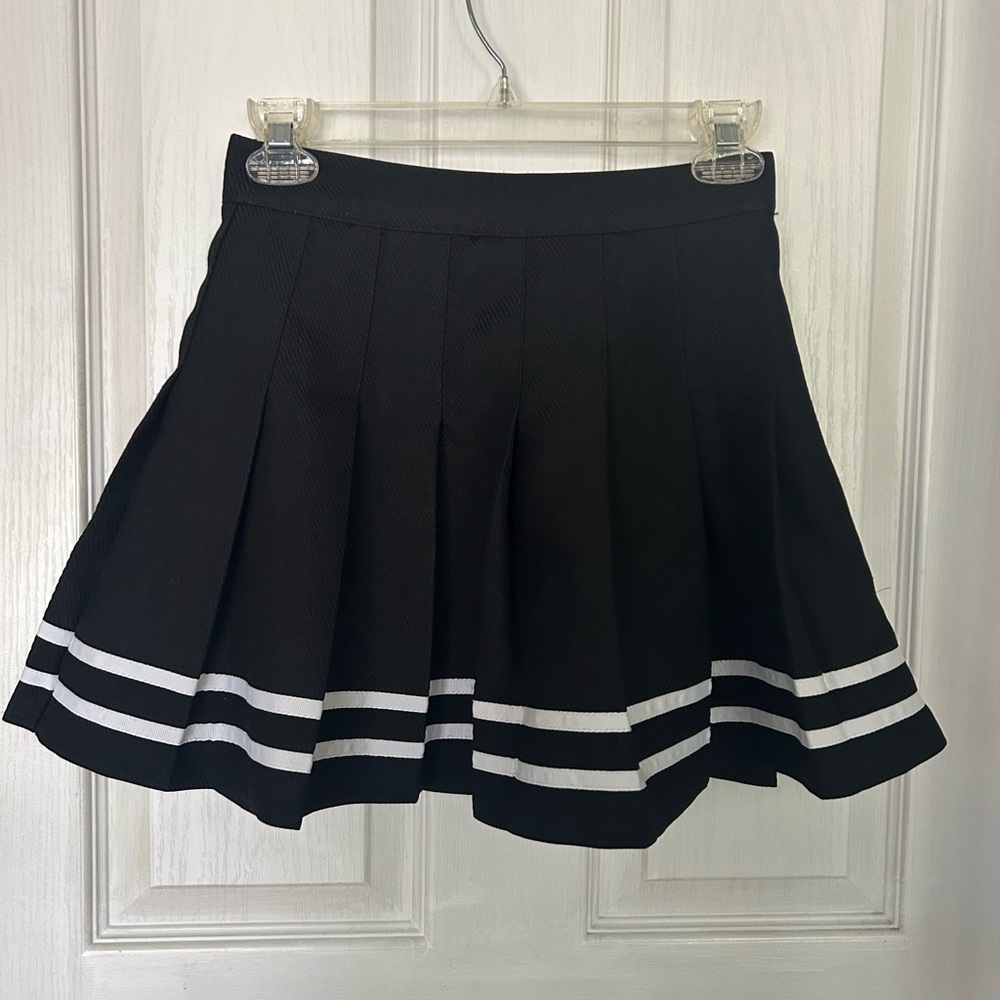 Classic Black Pleated Skirt